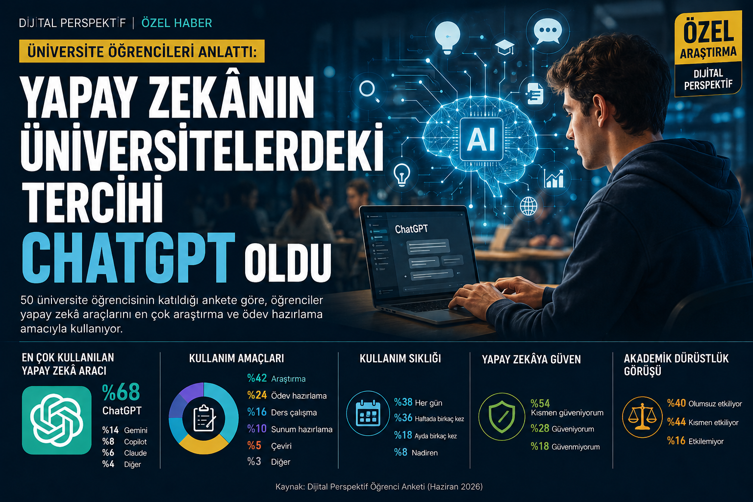 Üniversite Öğrencilerinin Tercihi ChatGPT Oldu